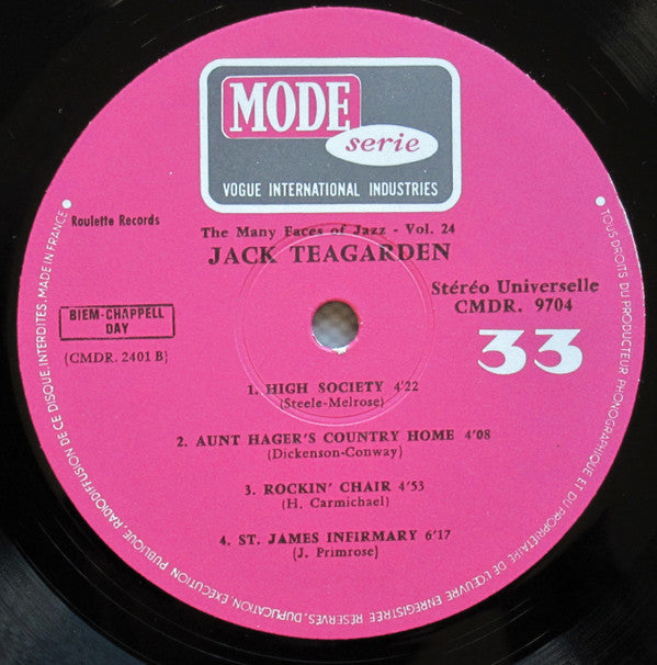 Jack Teagarden : The Many Faces Of Jazz Vol. 24 (LP, Comp)