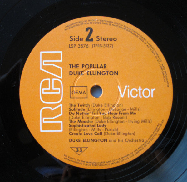 Duke Ellington And His Orchestra : The Popular Duke Ellington (LP, Album)