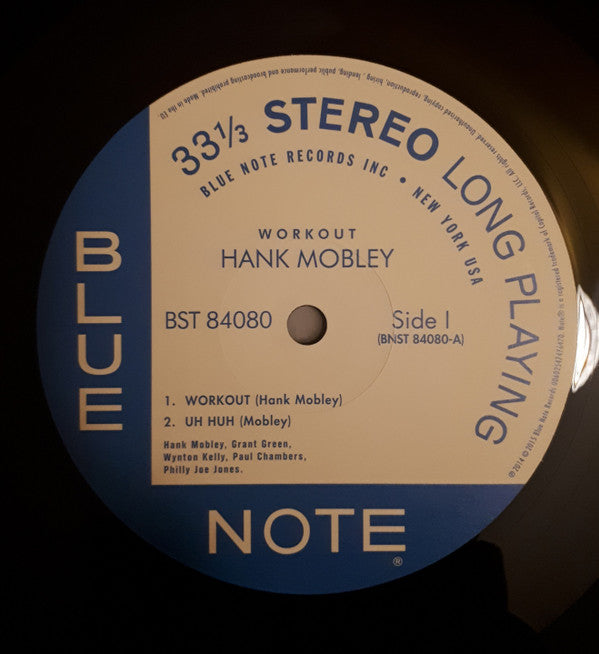 Hank Mobley : Workout (LP, Album, RE, RM, 180)