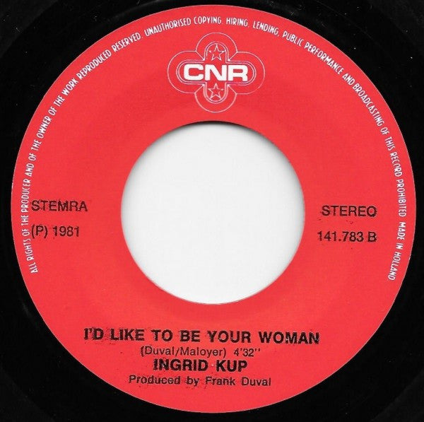 Ingrid Kup : Love What's Your Face (7", Single)