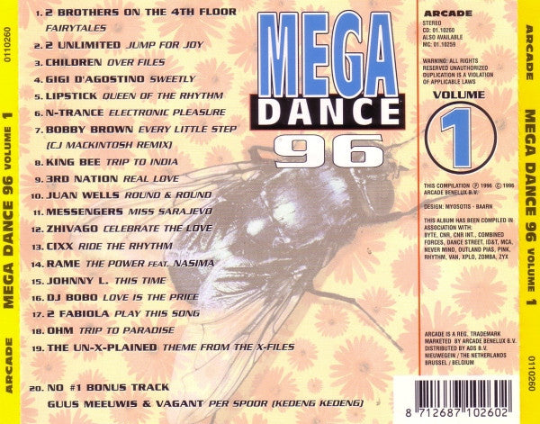 Various : Mega Dance 96 Volume 1 (CD, Comp)
