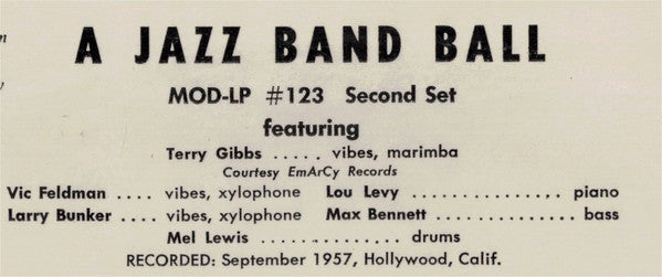 Terry Gibbs : A Jazz Band Ball (Second Set) (LP, Album, Mono, RE)