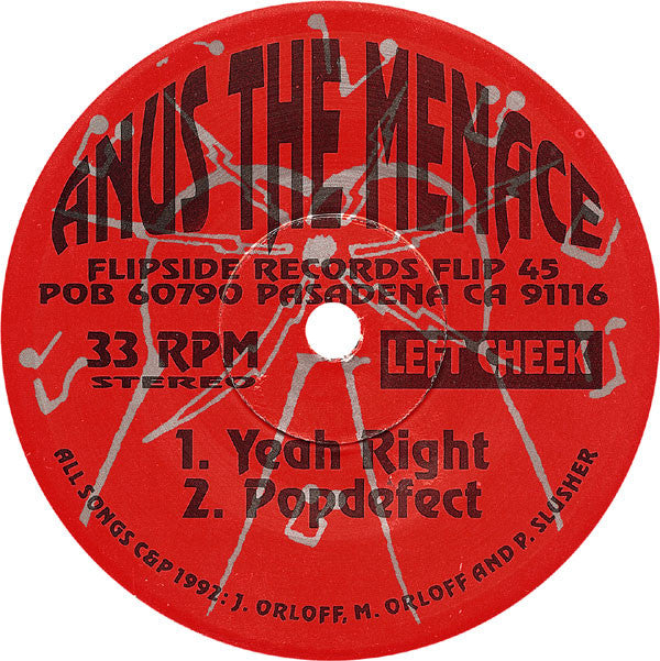 Anus The Menace : Yeah Right (7")