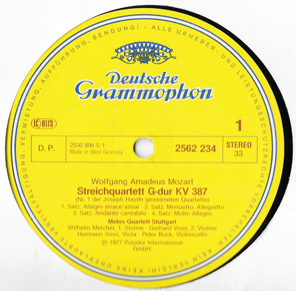 Wolfgang Amadeus Mozart - Melos Quartett : 6 Streichquartette - Joseph Haydn Gewidmet (3xLP, Comp + Box)