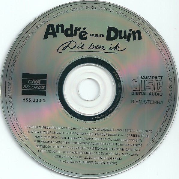 André van Duin : Dit Ben Ik (CD, Album)
