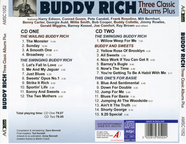 Buddy Rich : Three Classic Albums Plus (2xCD, Comp)