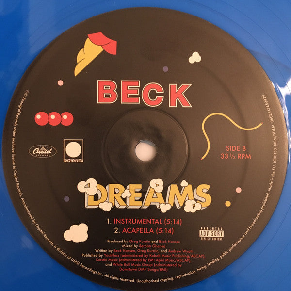 Beck : Dreams (12", Single, Ltd, Blu)