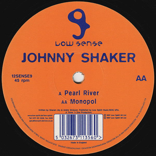 Johnny Shaker : Pearl River / Monopol (12")