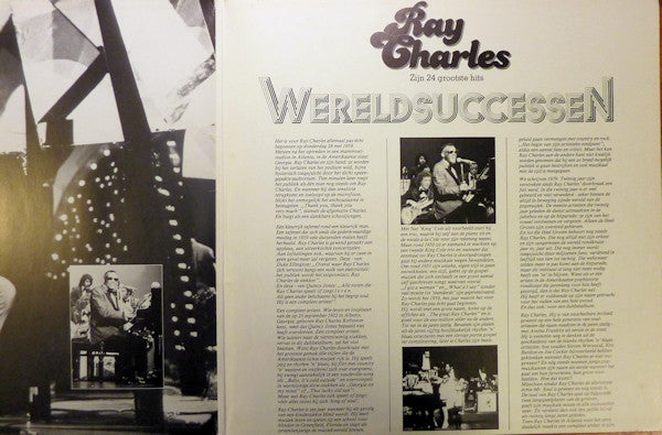 Ray Charles : Zijn 24 Grootste Hits (2xLP, Comp, Gat)