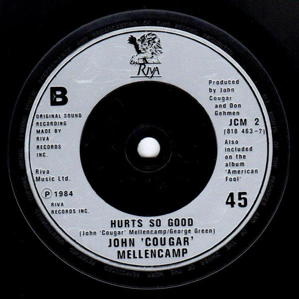 John Cougar Mellencamp : Authority Song (7", Single)