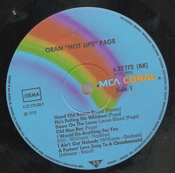 Hot Lips Page : 1938-1940 (LP, Comp)