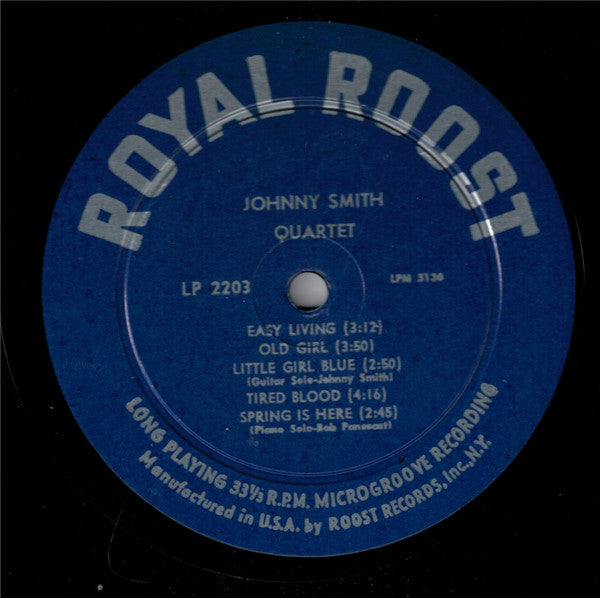 The Johnny Smith Quartet* : The Johnny Smith Quartet (LP, Album, Mono, RE)