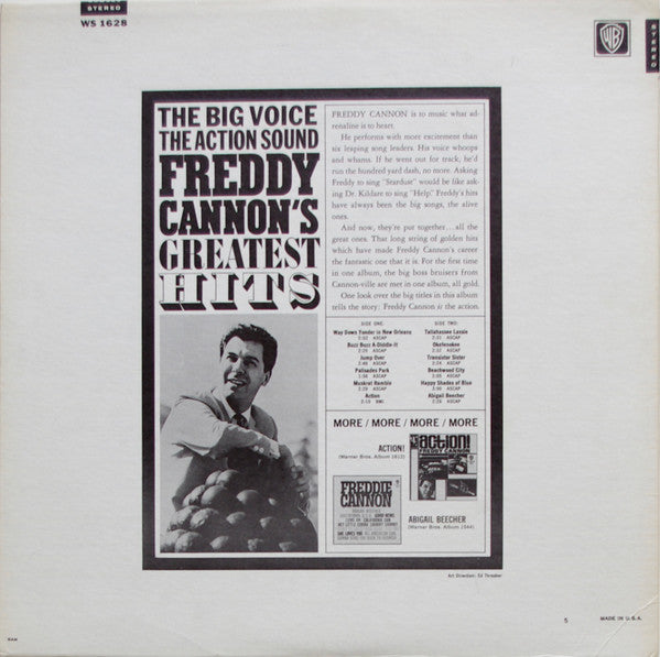 Freddy Cannon : Freddy Cannon's Greatest Hits (LP, Comp)