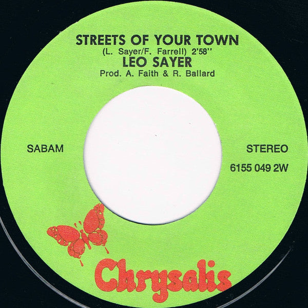 Leo Sayer : Moonlighting (7", Single)