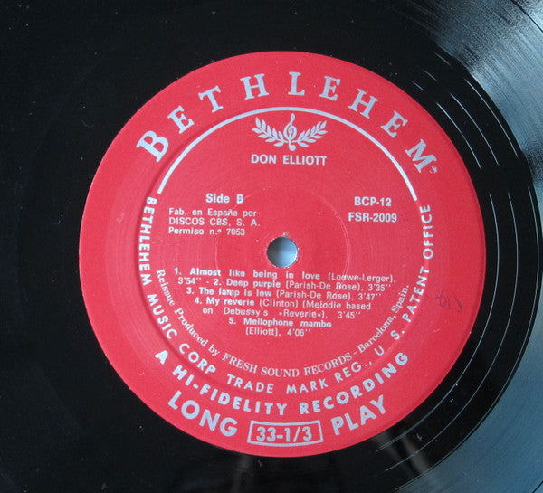 Don Elliott : Mellophone (LP, Album, Mono, RE)