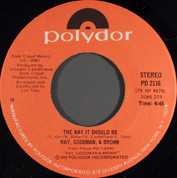 Ray, Goodman & Brown : My Prayer (7")