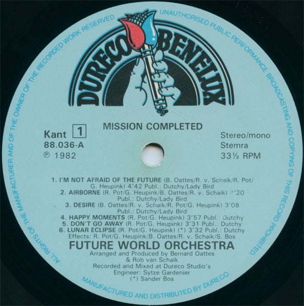 Future World Orchestra : Mission Completed (LP, Album)