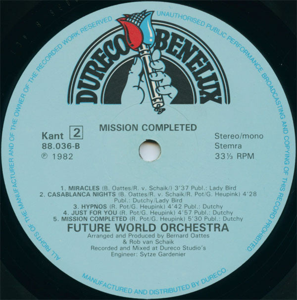 Future World Orchestra : Mission Completed (LP, Album)