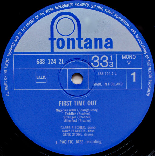 Clare Fischer : First Time Out (LP, Album, Mono)