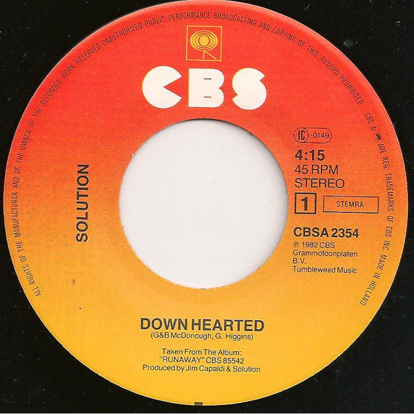 Solution (4) : Down Hearted (7", Single)