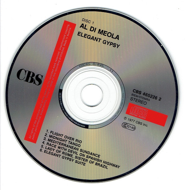 Al Di Meola : Elegant Gypsy + Land Of The Midnight Sun (CD, Album, RE + CD, Album, RE + Comp)