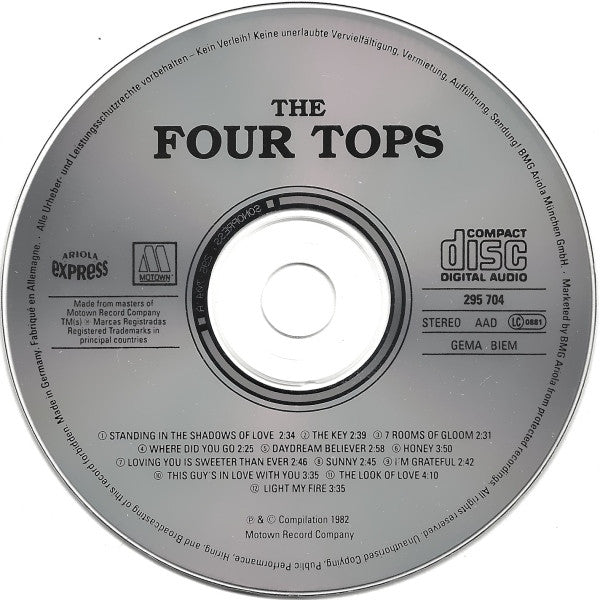 Four Tops : Motown Legends (CD, Comp)
