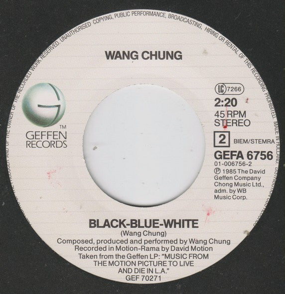 Wang Chung : To Live And Die In L.A. (7", Single)