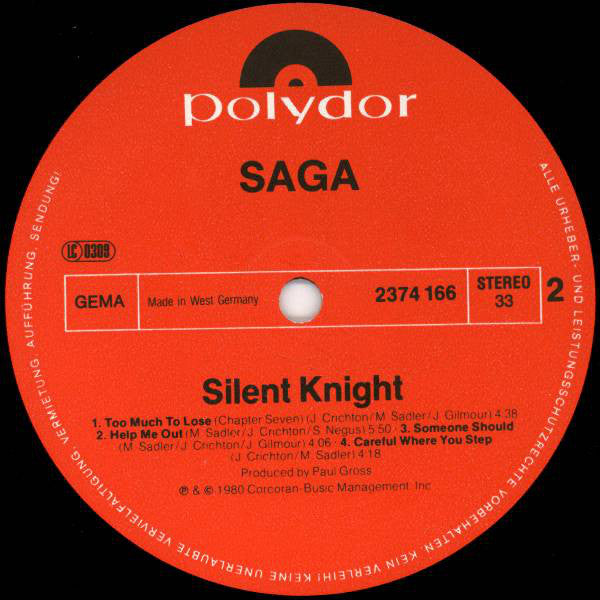 Saga (3) : Silent Knight (LP, Album)