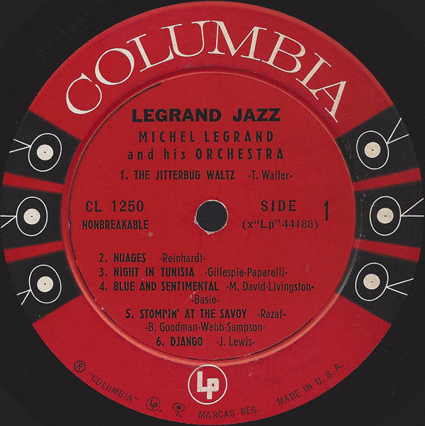 Michel Legrand : Legrand Jazz (LP, Album, Mono)