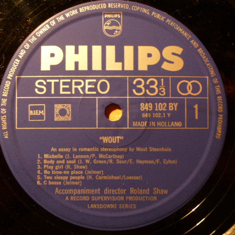 Wout Steenhuis : Wout - An Essay In Romantic Stereophony By Wout Steenhuis (LP, Album)