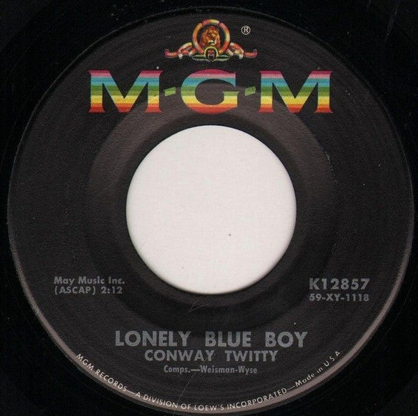 Conway Twitty : Lonely Blue Boy (7", Single)