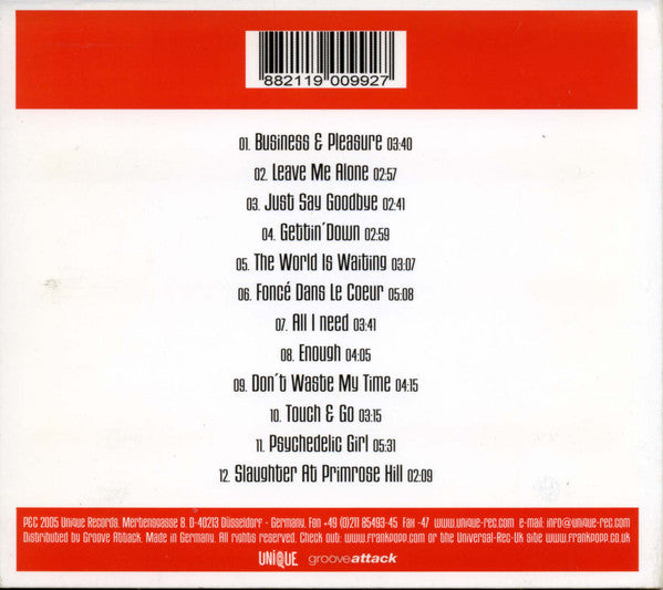 The Frank Popp Ensemble : Touch And Go (CD, Album, Dig)