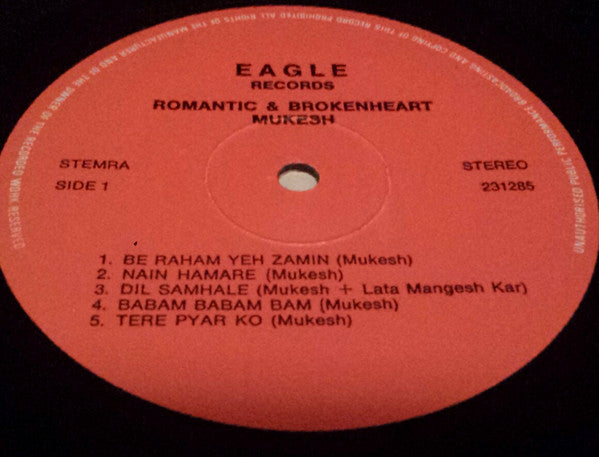 Mukesh : Romantic & Brokenheart (LP, Comp)