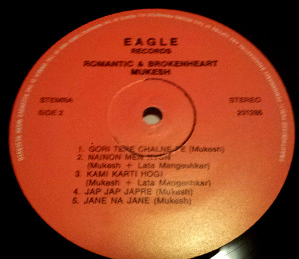 Mukesh : Romantic & Brokenheart (LP, Comp)