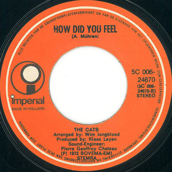 The Cats : There Has Been A Time  (7", Single)