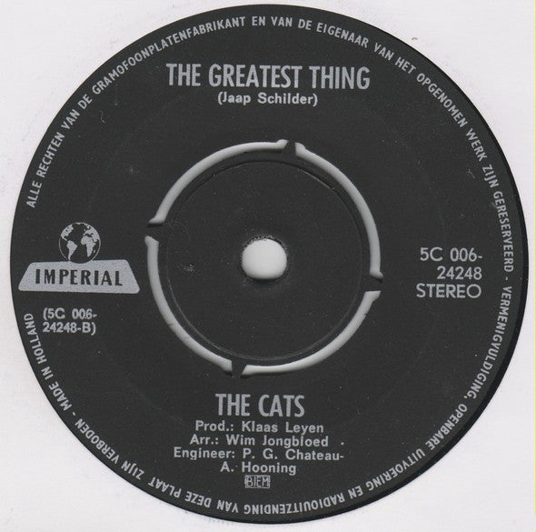 The Cats : Where Have I Been Wrong / The Greatest Thing (7", Single)