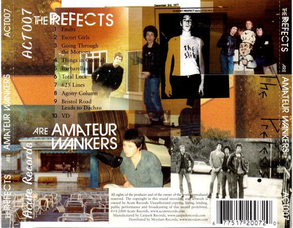 The Prefects : Amateur Wankers (CD, Comp)