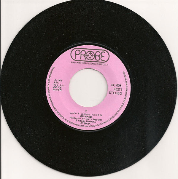 Orleans : If (7", Single)
