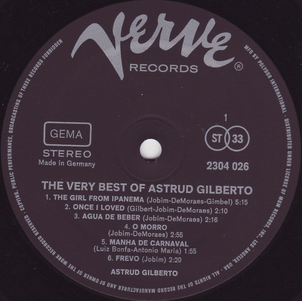 Astrud Gilberto : The Very Best Of Astrud Gilberto (LP, Comp, RP)