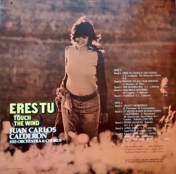 Juan Carlos Calderón Y Su Orquesta : Eres Tu (Touch The Wind) (LP)