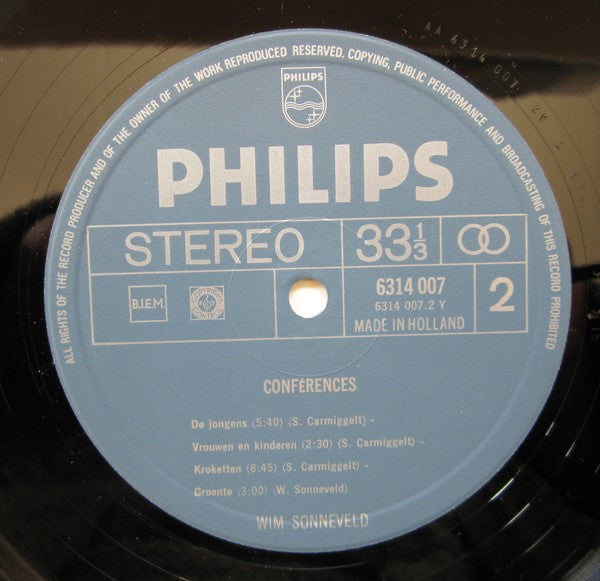 Wim Sonneveld : Conférences (LP, Album)