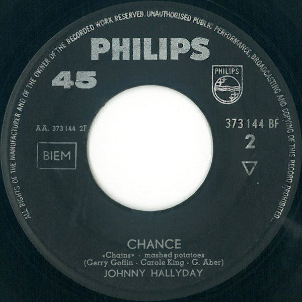 Johnny Hallyday : T'as Qu'seize Ans (7", Single)