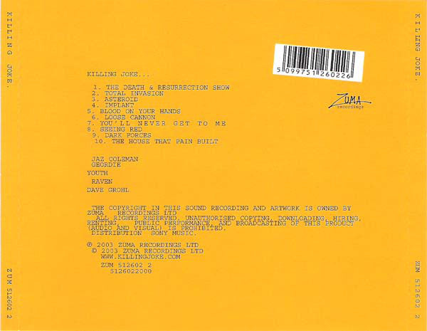 Killing Joke : Killing Joke (CD, Album)