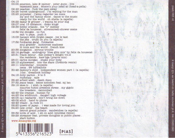 2 Many DJ's : As Heard On Radio Soulwax Pt. 2 (CD, Mixed)