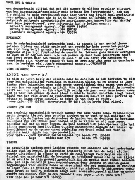 Various : First Noet Lachten Compilation Of Lokal Bands (LP, Comp)