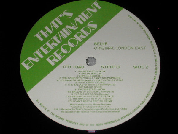 Monty Norman : Belle Or The Ballad Of Doctor Crippen (LP, RE)