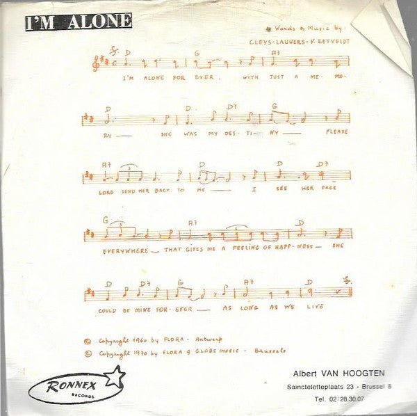 The Picknicks : I'm Alone / I'm Running (7", Single, Red)