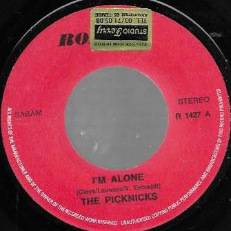 The Picknicks : I'm Alone / I'm Running (7", Single, Red)
