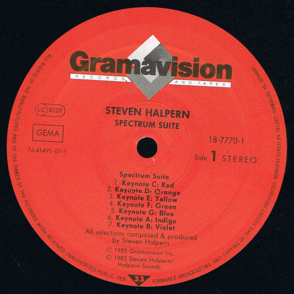 Steven Halpern : Spectrum Suite (LP, Album)