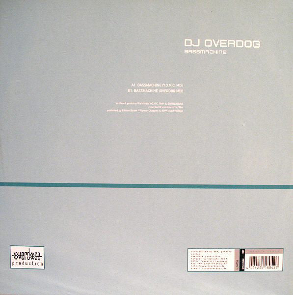 DJ Overdog : Bassmachine (12")